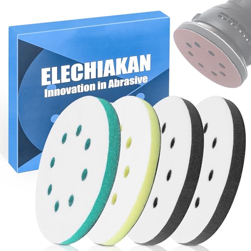 Elechiakan Polierpads Schleifpad 125mm Klett, Polierschwamm Interface Pad für Exzenterschleifer Schleifteller Polierteller, Polieraufsatz Winkelschleifer Zubehör, Soft Schleifaufsatz Akkuschrauber Elechiakan Polierpads Schleifpad 125mm Klett, Polierschwamm Interface Pad für Exzenterschleifer Schleifteller Polierteller, Polieraufsatz Winkelschleifer Zubehör, Soft Schleifaufsatz Akkuschrauber von Elechiakan