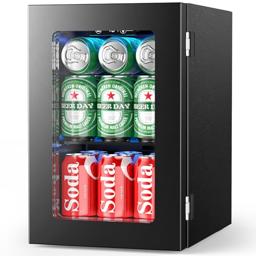 Electactic - 24-Dosen-Kühler, Mini-Getränkekühler für Softdrinks, Dosenbier, einstellbare digitale Temperaturregelung für Zuhause, Schlafzimmer und Büro, Schwarz Electactic - 24-Dosen-Kühler, Mini-Getränkekühler für Softdrinks, Dosenbier, einstellbare digitale Temperaturregelung für Zuhause, Schlafzimmer und Büro, Schwarz von Electactic