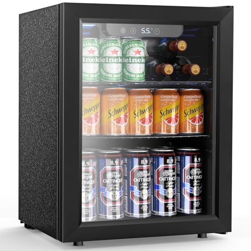 Electactic - 68 Dosen-Kühler, Mini-Glastürkühler für Bier, Softdrinks, Wein, digitale Temperaturregelung für Zuhause, Büro Electactic - 68 Dosen-Kühler, Mini-Glastürkühler für Bier, Softdrinks, Wein, digitale Temperaturregelung für Zuhause, Büro von Electactic
