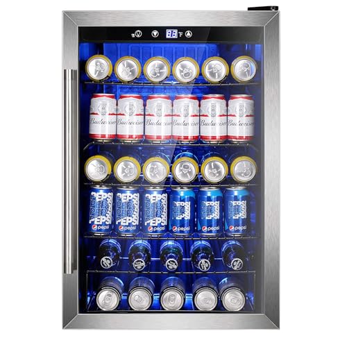Electactic Getränkekühler, 4,5 Kubikfuß, Mini-Glastürkühler mit 145 Dosen für Soda-Wein, Bier, Getränkekühler mit Temperaturregelung für Electactic Getränkekühler, 4,5 Kubikfuß, Mini-Glastürkühler mit 145 Dosen für Soda-Wein, Bier, Getränkekühler mit Temperaturregelung für von Electactic