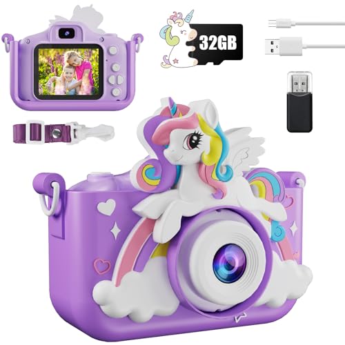 Kinderkamera, 2.0 Zoll 1080P HD Digital Kamera Kinder, 48 MP Digitalkamera mit 32GB-Karte, Anti-Drop Selfie Fotokamera mit Silikonhülle, Lanyard, Weihnachten Geschenke für 3-12 Jahre Jungen Mädchen Kinderkamera, 2.0 Zoll 1080P HD Digital Kamera Kinder, 48 MP Digitalkamera mit 32GB-Karte, Anti-Drop Selfie Fotokamera mit Silikonhülle, Lanyard, Weihnachten Geschenke für 3-12 Jahre Jungen Mädchen von Electight