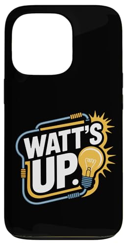 Watt's Up Energy Glühbirne Enthusiast Hülle für iPhone 13 Pro von Electric Humor Light Bulb Enthusiasts