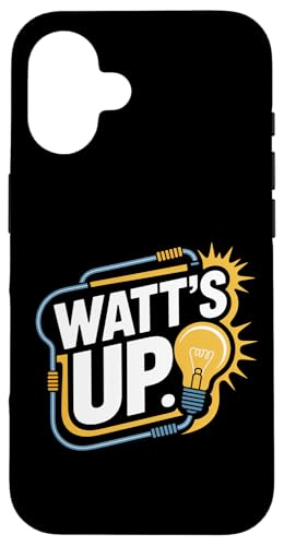 Watt's Up Energy Glühbirne Enthusiast Hülle für iPhone 16 Watt's Up Energy Glühbirne Enthusiast Hülle für iPhone 16 von Electric Humor Light Bulb Enthusiasts