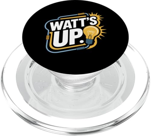 Watt's Up Energy Glühbirne Enthusiast PopSockets PopGrip für MagSafe Watt's Up Energy Glühbirne Enthusiast PopSockets PopGrip für MagSafe von Electric Humor Light Bulb Enthusiasts