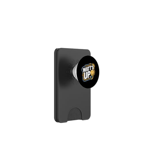 Watt's Up Energy Glühbirne Enthusiast PopSockets PopWallet für MagSafe Watt's Up Energy Glühbirne Enthusiast PopSockets PopWallet für MagSafe von Electric Humor Light Bulb Enthusiasts