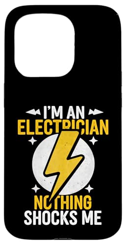 Elektriker Ich bin Elektriker Papa Nichts schockiert mich Hülle für iPhone 15 Pro von Electrician Electrical Craftsman