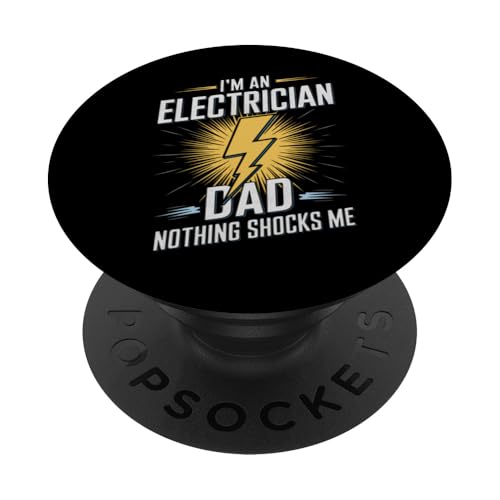 Elektriker Ich bin Elektriker Papa Nichts schockiert mich PopSockets Klebender PopGrip Elektriker Ich bin Elektriker Papa Nichts schockiert mich PopSockets Klebender PopGrip von Electrician Electrical Craftsman