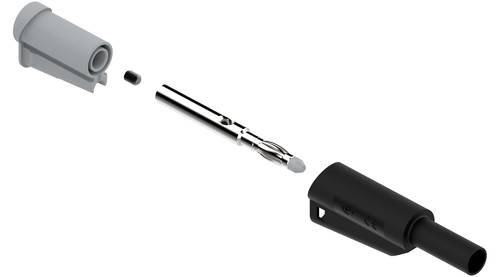 Electro PJP 1066-CD1-N Laborstecker Stecker, gerade Stift-Ø: 4mm Schwarz 1St. von Electro PJP