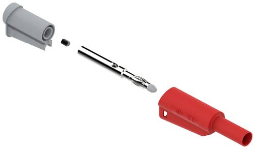 Electro PJP 1066-CD1-R Laborstecker Stecker, gerade Stift-Ø: 4mm Rot 1St. von Electro PJP