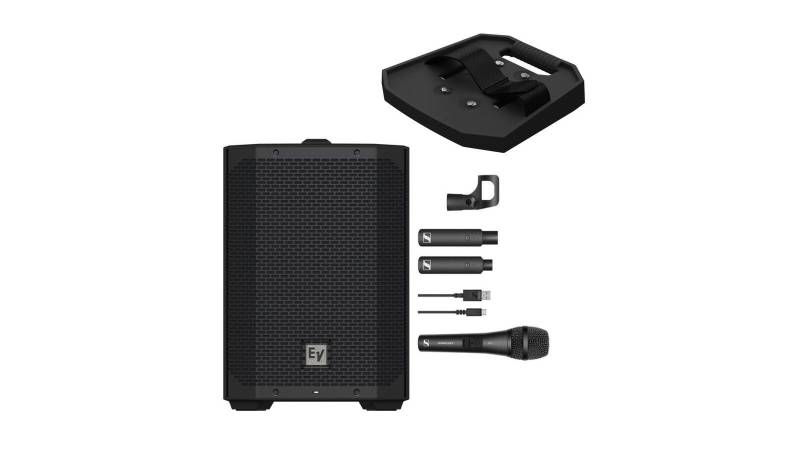 EV EVERSE 8-Schwarz Bundle mit Tray + Sennheiser Sennheiser XSW-D VOCAL SET von ElectroVoice