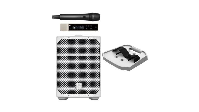 EV EVERSE 8-Weiß Bundle mit Tray + Sennheiser EW-D 835-S von ElectroVoice