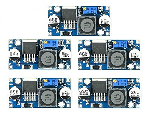 ElectroWorldFR 5 x LM2596S DC-DC Netzteil für Absenkautomatik, Step Down Modul, verstellbar, Spannungsregler von ElectroWorldFR