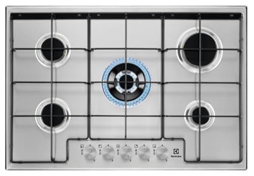 ELECTROLUX EGS7534X Gaskochplatte 75 cm 5 Brenner Dreifachkrone ELECTROLUX EGS7534X Gaskochplatte 75 cm 5 Brenner Dreifachkrone von ELECTROLUX