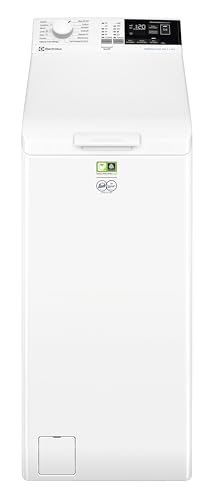 Electrolux 600 Waschmaschine mit Toplader, 7 kg, EW6T437A, Klasse A, SensiCare-Technologie, LCD-Display mit Touch-Steuerung, Drehzahl 1251, 600 x 400 x 890 mm, Weiß Electrolux 600 Waschmaschine mit Toplader, 7 kg, EW6T437A, Klasse A, SensiCare-Technologie, LCD-Display mit Touch-Steuerung, Drehzahl 1251, 600 x 400 x 890 mm, Weiß von Electrolux