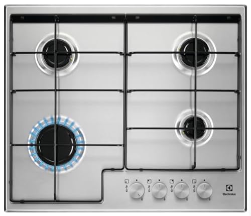 Electrolux EGS6424X Stainless steel Eingebaut 59.5 cm Gas 4 Brenner(e) von Electrolux