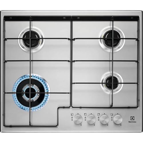 Electrolux EGS6434X Stainless steel Eingebaut 59.5 cm Gas 4 Brenner(e) von Electrolux