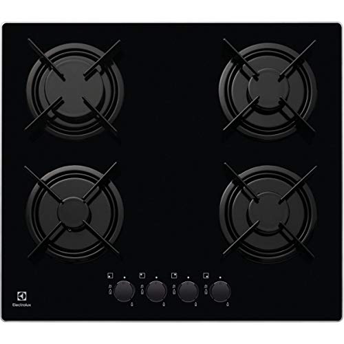 Electrolux EGT6242NVK Gaskochfeld, schwarz (integriert, Gas, schwarz, drehbar) von ELECTROLUX