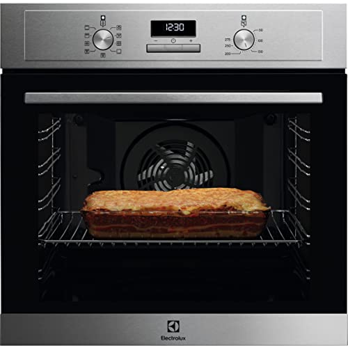 Electrolux EOF3H54X Multifunktionsofen mit einfacher Reinigung, 9 Funktionen, XXL Hohlraum, weißes LED-Display, ausziehbare Griffe, 2 Gläser, 3-stufiges Kochen, 72 Liter, Edelstahl, Klasse A+ Electrolux EOF3H54X Multifunktionsofen mit einfacher Reinigung, 9 Funktionen, XXL Hohlraum, weißes LED-Display, ausziehbare Griffe, 2 Gläser, 3-stufiges Kochen, 72 Liter, Edelstahl, Klasse A+ von Electrolux