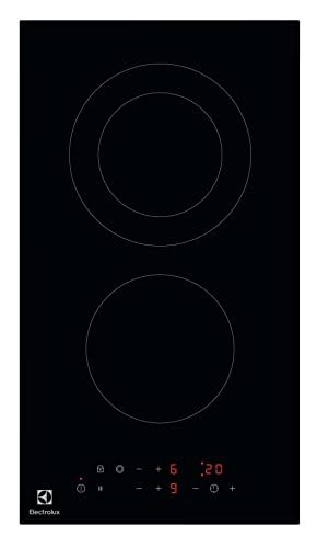 Electrolux domino glaskeramik 29cm 2900w schwarz LHR3233CK Electrolux domino glaskeramik 29cm 2900w schwarz LHR3233CK von Electrolux