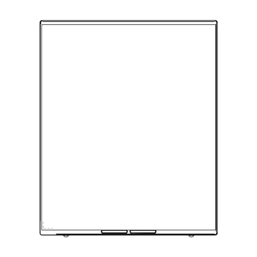 Glaskeramik-Tischplatte, weiß, mit Rahmen, 496 x 600 mm, für Backöfen, Herde und Herde 3428371169 von Electrolux