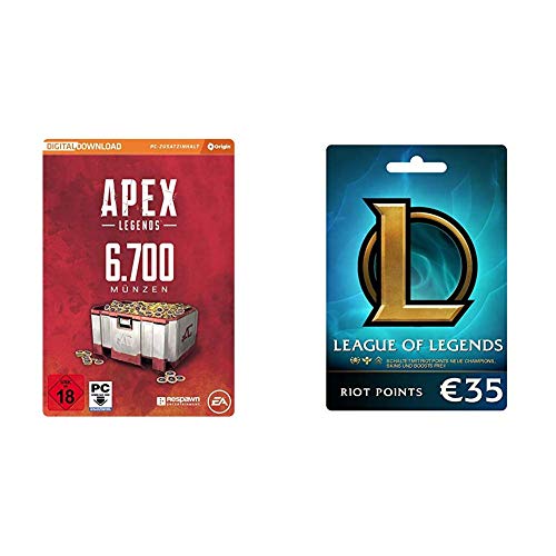 APEX Legends - 6.700 Coins | PC Download - Origin Code & League of Legends ‚Ǩ35 Prepaid Gift Card (5000 Riot Points) von Electronic Arts