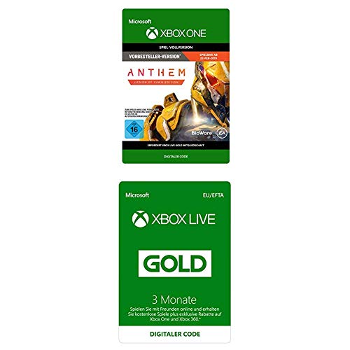 Anthem Legion of Dawn Edition [Xbox One Download Code] + Xbox Live Gold Mitgliedschaft 3 Monate [Download code] von Electronic Arts