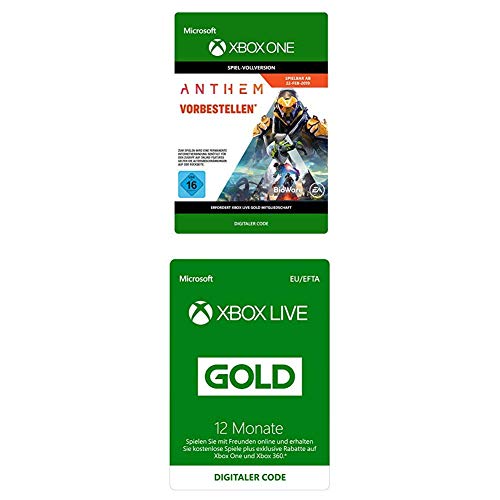 Anthem Standard Edition [Xbox One Download Code] + Xbox Live Gold Mitgliedschaft 12 Monate [Download Code] von Electronic Arts
