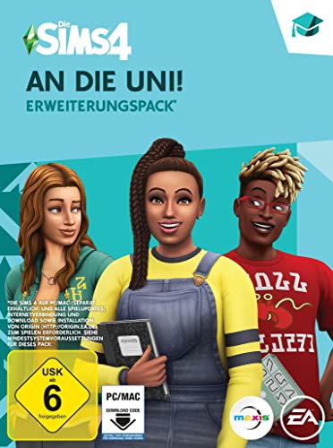 Die Sims 4 An Die Uni ! (EP8)| Erweiterungspack | PC/Mac | VideoGame | Code in der Box | Deutsch von Electronic Arts