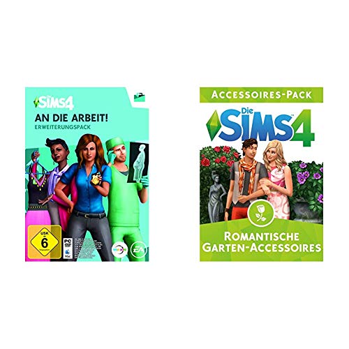 Die Sims 4 - An die Arbeit [Erweiterungspack] [PC Code - Origin] & THE SIMS 4 - Romantic Garden Stuff Edition DLC | PC Download ‚Äì Origin Code von Electronic Arts