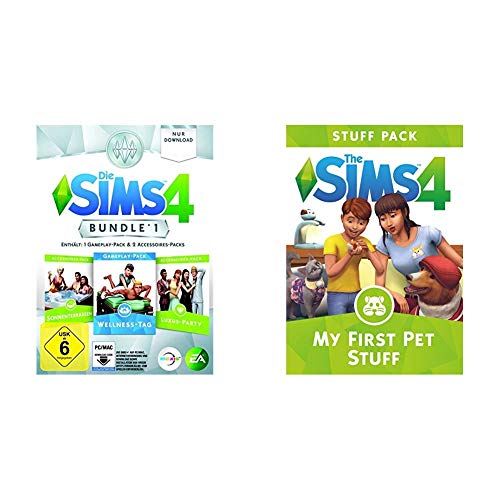 Die Sims 4 - Bundle Pack 1: Sonnenterrassen, Luxus-Party, Wellness-Tag [PC/Mac Code - Origin] & Die SIMS 4 - My First Pet Stuff DLC | PC Download - Origin Code von Electronic Arts