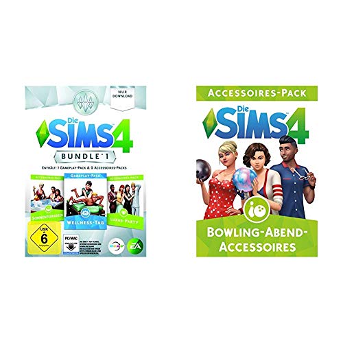 Die Sims 4 - Bundle Pack 1: Sonnenterrassen, Luxus-Party, Wellness-Tag [PC/Mac Code - Origin] & The SIMS 4 - Bowling Stuff EditionDLC [PC Code - Origin] von Electronic Arts