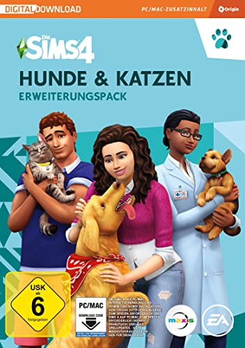 Die Sims 4 Hunde & Katzen (EP4) Erweiterungs-Pack PCWin-DLC |PC Download Origin Code |Deutsch von Electronic Arts