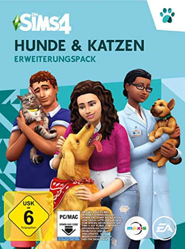 Die Sims 4 Hunde & Katzen (EP4)| Erweiterungspack | PC/Mac | VideoGame | Code in der Box | Deutsch von Electronic Arts
