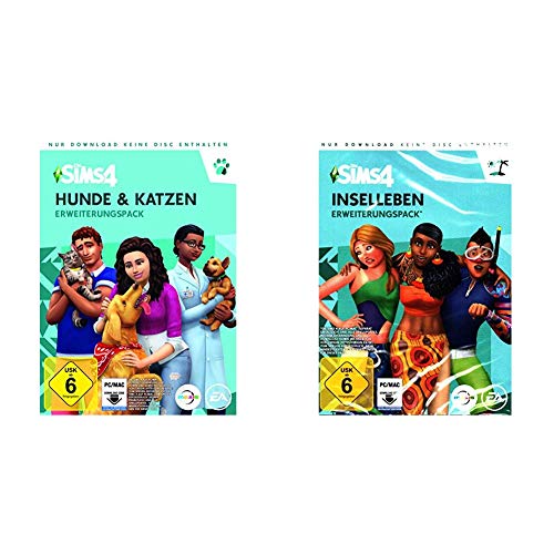 Die Sims 4 - Hunde & Katzen Edition DLC [PC Download ‚Äì Origin Code] & Die Sims 4 - Inselleben - [PC - Code in der Box] von Electronic Arts