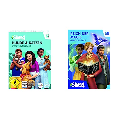 Die Sims 4 - Hunde & Katzen Edition DLC [PC Download ‚Äì Origin Code] & Die Sims 4 - Reich der Magie Standard | PC Code - Origin von Electronic Arts