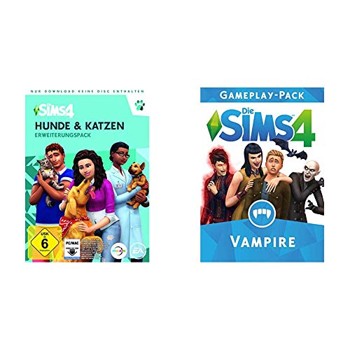 Die Sims 4 - Hunde & Katzen Edition DLC [PC Download ‚Äì Origin Code] & Die Sims 4 - Vampire DLC [PC Origin - Instant Access] von Electronic Arts