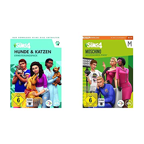 Die Sims 4 - Hunde & Katzen Edition DLC [PC Download ‚Äì Origin Code] & Sims 4 - Moschino Stuff Pack DLC | PC Download - Origin Code von Electronic Arts