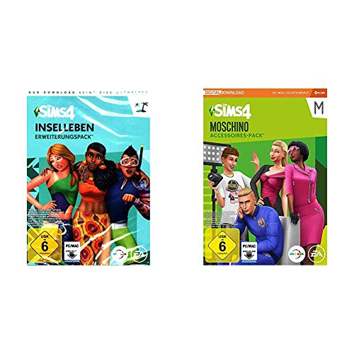 Die Sims 4 - Inselleben - [PC - Code in der Box] & Sims 4 - Moschino Stuff Pack DLC | PC Download - Origin Code von Electronic Arts