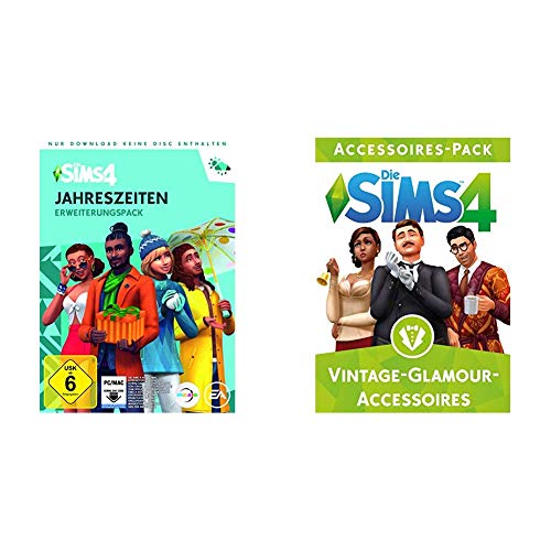 Die Sims 4 - Jahreszeiten - [PC] - (Code in der Box) & Die Sims 4 Accessoires Vintage Stuff DLC [PC Code - Origin] von Electronic Arts