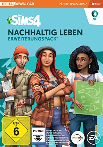 Die Sims 4 Nachhaltig leben (EP9) Erweiterungs-Pack PCWin-DLC |PC Download Origin Code |Deutsch von Electronic Arts