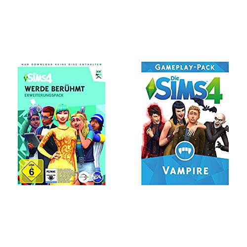 Die Sims 4 - Werde ber√ºhmt - Erweiterungspack | PC Download - Origin Code & Die Sims 4 - Vampire DLC [PC Origin - Instant Access] von Electronic Arts