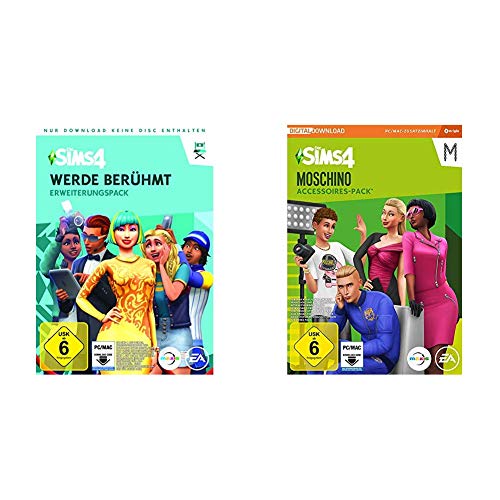 Die Sims 4 - Werde ber√ºhmt - Erweiterungspack | PC Download - Origin Code & Sims 4 - Moschino Stuff Pack DLC | PC Download - Origin Code von Electronic Arts