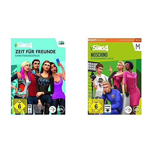 Die Sims 4 - Zeit f√ºr Freunde DLC [PC Code - Origin] & Sims 4 - Moschino Stuff Pack DLC | PC Download - Origin Code von Electronic Arts