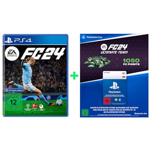 EA SPORTS FC 24 Standard Edition PS4 | Deutsch + 10€ PlayStation Store Guthaben für EA SPORTS FC 24 Ultimate Team | FC Points | Deutsches PSN Konto von Electronic Arts