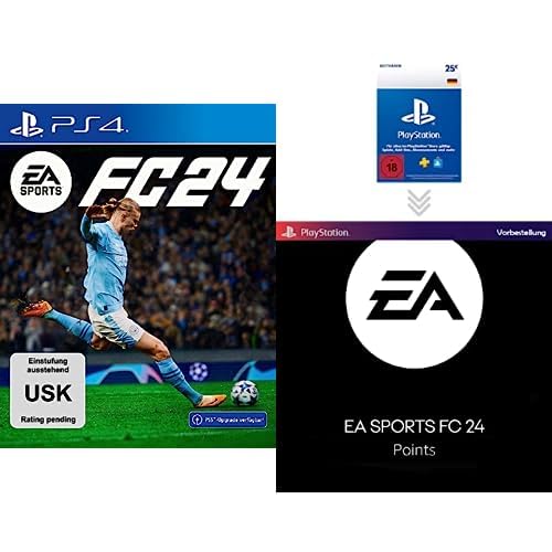 EA SPORTS FC 24 Standard Edition PS4 | Deutsch + 25€ PlayStation Store Guthaben für EA SPORTS FC 24 Ultimate Team | FC Points [Vorbestellung] | Deutsches PSN Konto von Electronic Arts