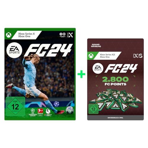 EA SPORTS FC 24 Standard Edition Xbox One / Xbox Series X | Deutsch + EA SPORTS FC 24 2800 Ultimate Team Points | Xbox One/Series X|S - Download Code von Electronic Arts