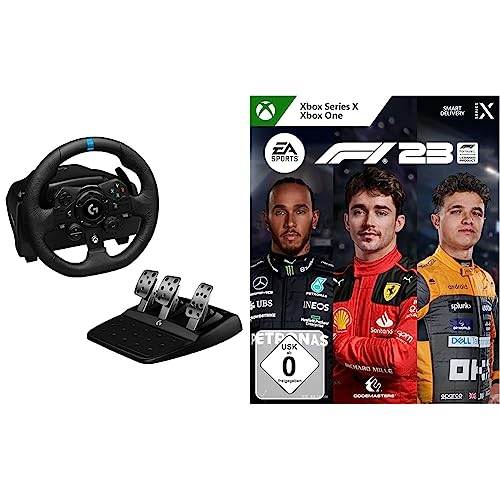 Electronic Arts Logitech G923 TRUEFORCE Gaming Rennlenkrad mit Pedalen, Kraftrückkopplung bis 1000 Hz, reaktionsschnelles Fahren, XBOX/PC + F1 23 XBOX Series X | Deutsch von Electronic Arts