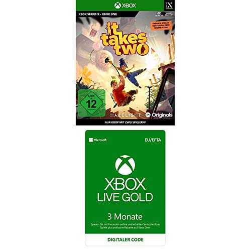 IT TAKES TWO - (inkl. kostenloser Xbox Series X Version) - [Xbox One] + Xbox Live Gold Mitgliedschaft 3 Monate [Xbox Live Download Code] von Electronic Arts