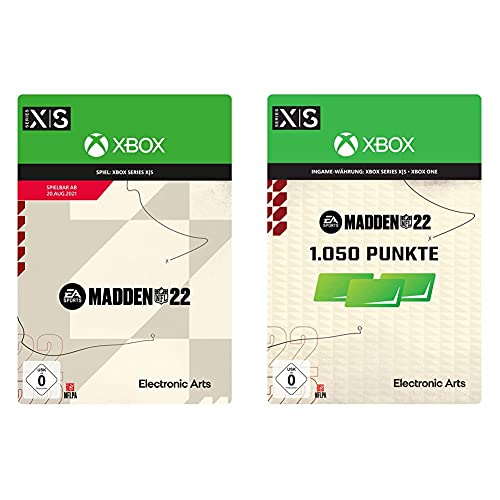 Madden NFL 22: Standard - Xbox Series X|S - Download Code & Madden NFL 22: 1050 Madden Points | Xbox - Download Code von Electronic Arts