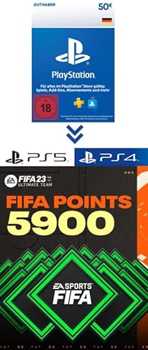 PlayStation Store Guthaben für FIFA 23 Ultimate Team - 5900 FIFA Points - PS4/PS5 Download Code - deutsches Konto von Electronic Arts